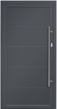 A range of colours and styles of residential aluminium doors
