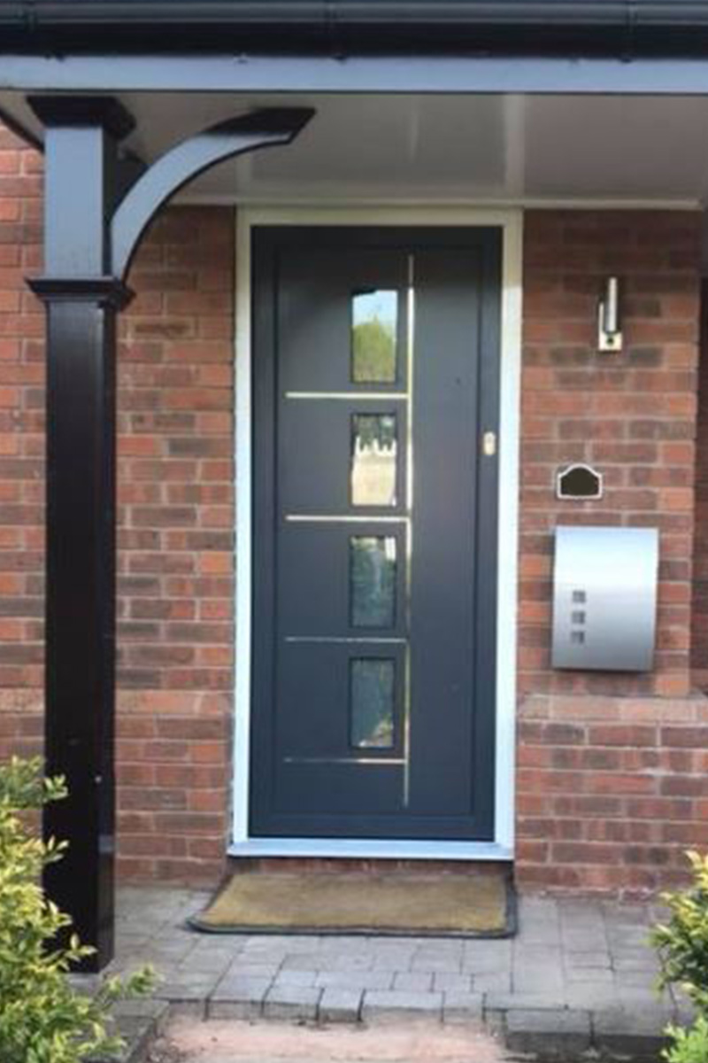 aluminium residential front doors