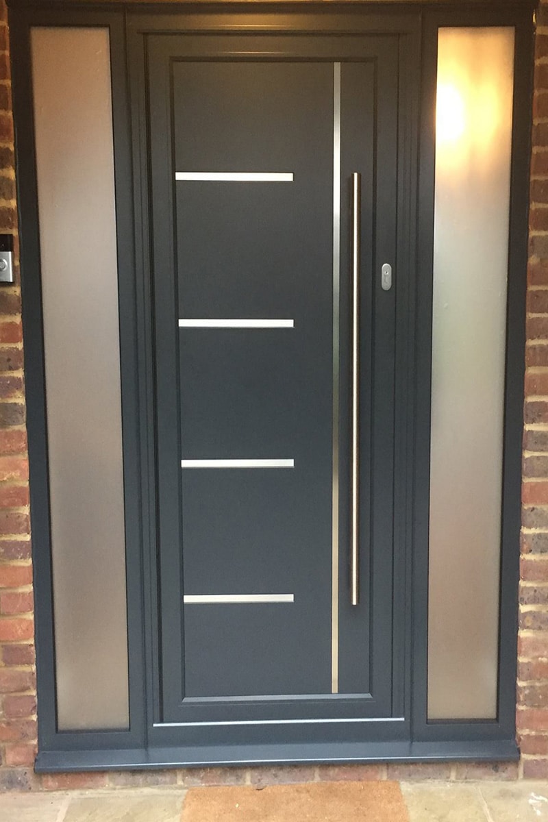 aluminium residential front doors