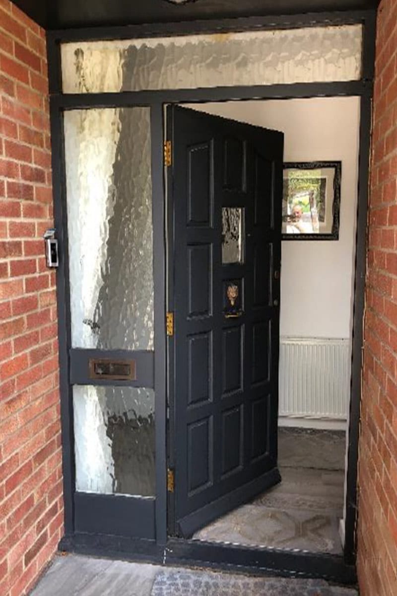 Old wooden door that needed replacing